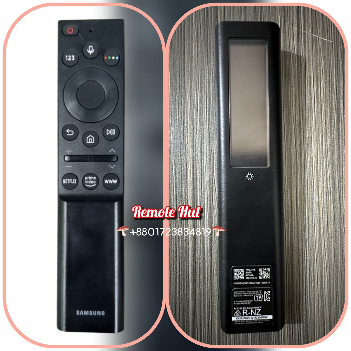 BN59- Solar Cell Samsung Replacement Voice Q70 Remote Control for  4K Smart TV Q60A Q70A Q80A QN90A QN800A QN85A Series Neo QLED TV Remote