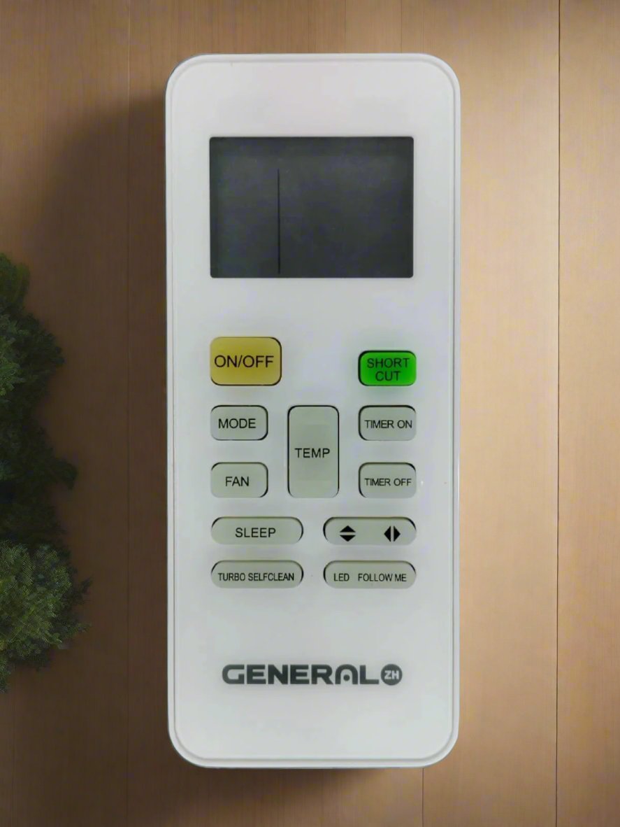 General Air Conditioner RG52A2/BGEF For Midea LCD AC Remote Control RG52A8/BGEF With Heat