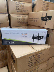 HT-400 High Quality Full Motion Adjustable Distance Swivel Wall Mount Bracket LED TVs 26-60 Inches Steel 40kg Capacity TV Mount