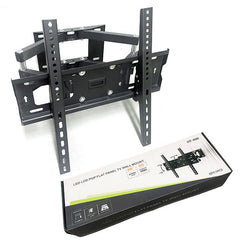 HT-400 High Quality Full Motion Adjustable Distance Swivel Wall Mount Bracket LED TVs 26-60 Inches Steel 40kg Capacity TV Mount