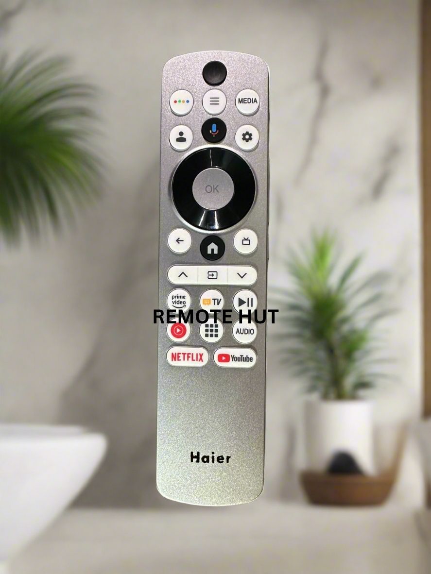 Haier QLED -Smart Google TV Remote with Hands free voice control