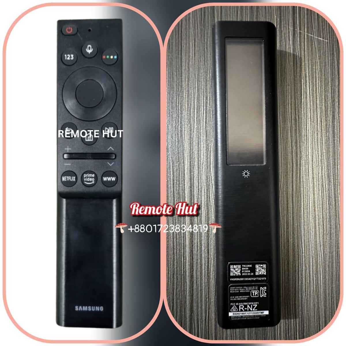 BN59- Solar Cell Samsung Replacement Voice Q70 Remote Control for  4K Smart TV Q60A Q70A Q80A QN90A QN800A QN85A Series Neo QLED TV Remote