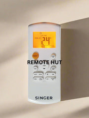 Singer Original Air Conditioner Remote Control With Display Light