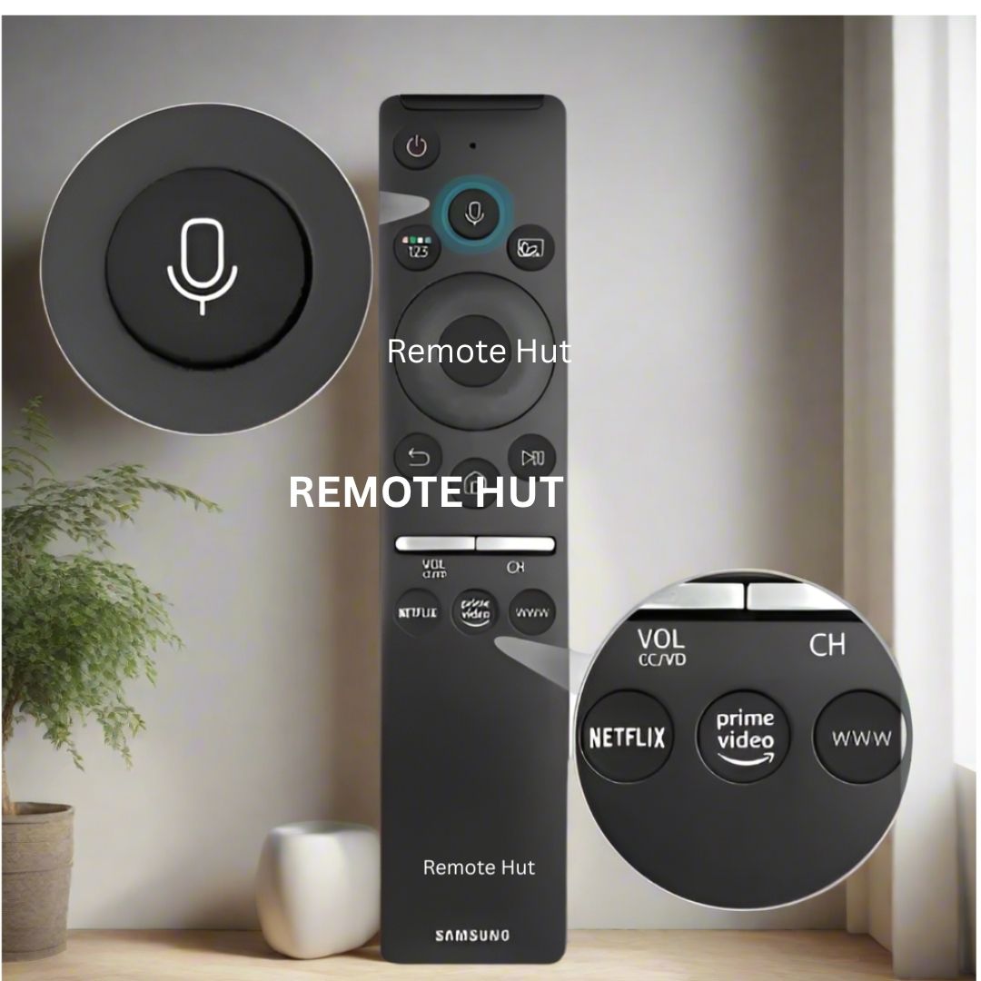 Samsung TV Remote Control Compatible for All Samsung with Voice Function Smart Curved Frame QLED LED LCD 8K 4K TVs-INDONESIA
