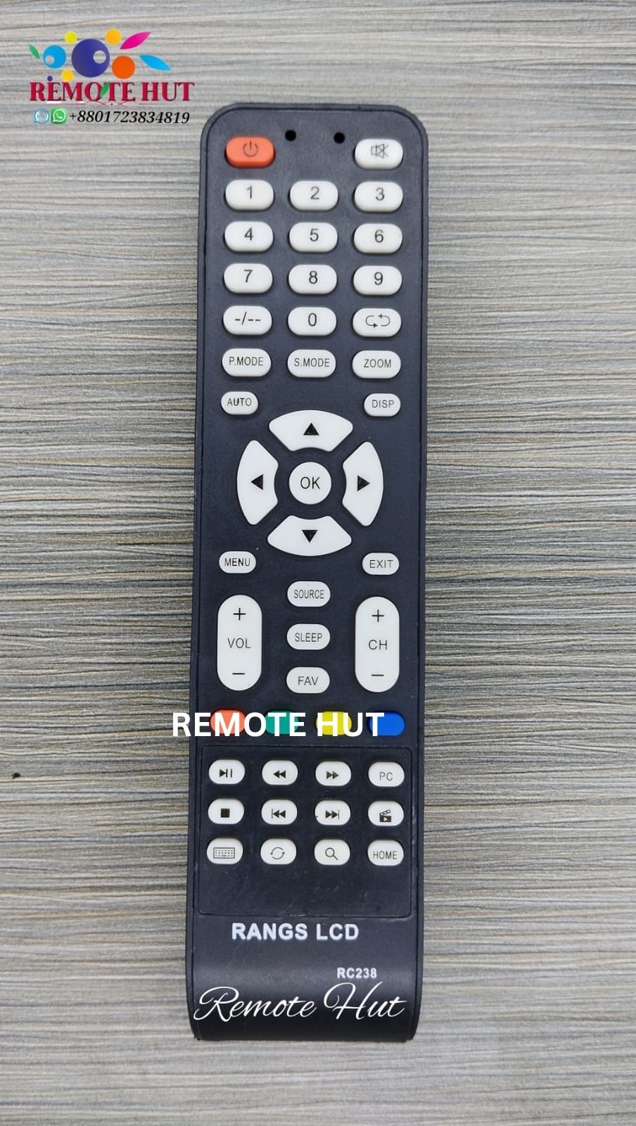 Rangs Lcd RC-238 Led Tv Remote Control