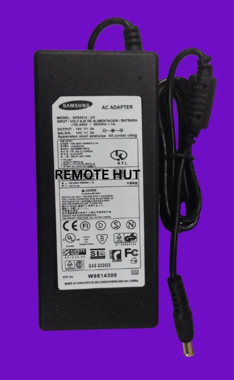 Samsung Monitor Ac Adapter 14V-3A 100-240V=50/60Hz