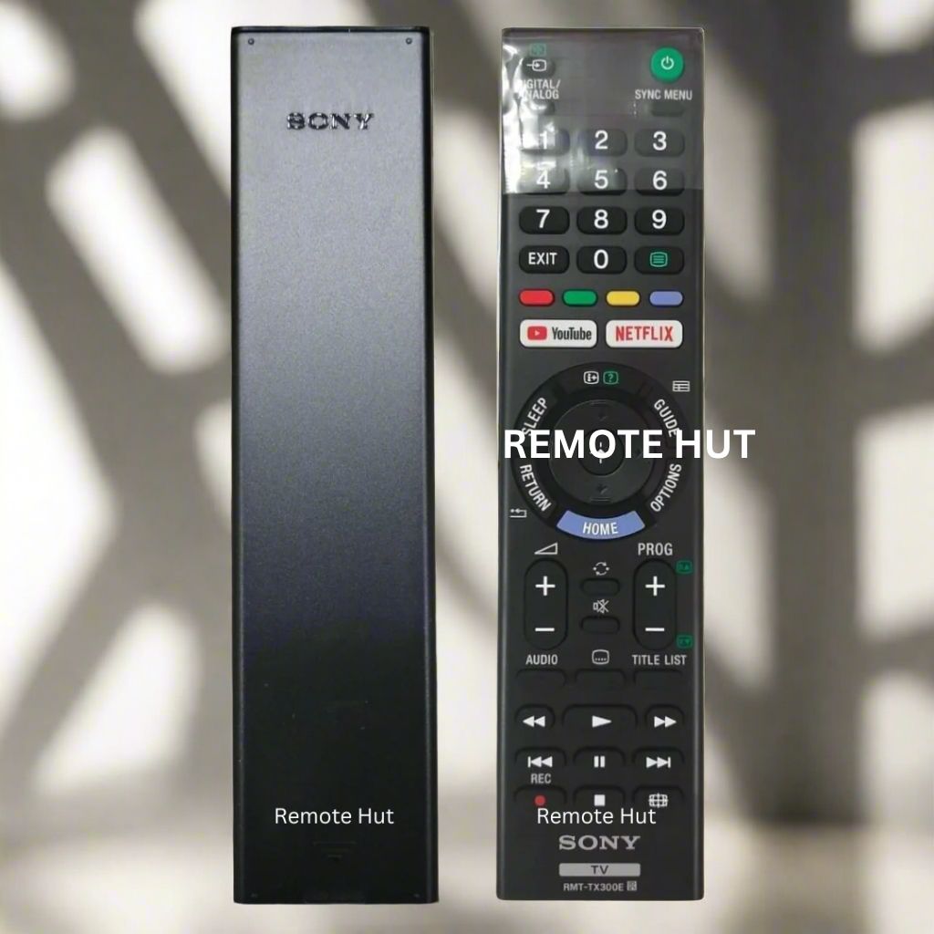 Sony Factory Original Made in Malesia RMF-TX300E Universal Replacement TV Remote Control Substitute RMF-TX200U RMF-TX300U RMF-TX201U RMF-TX310U RMF-TX220U RMF-TX300B RMF-TX310B RMF-TX200B RMT-TX102U RMT-TX100U