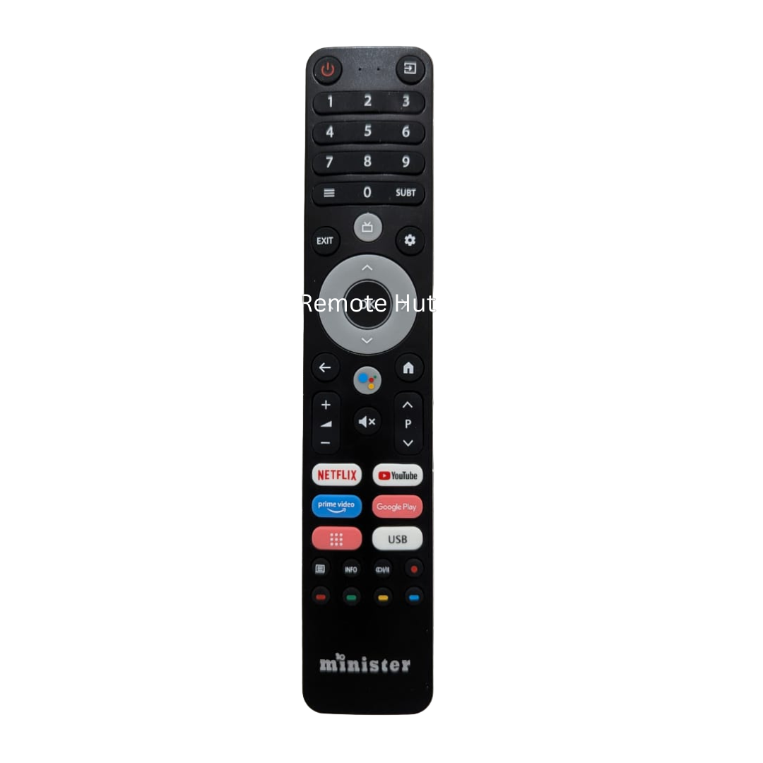 Minister Android Led Tv Voice Control Remote