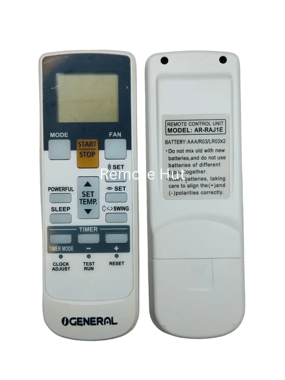 General Air Conditioner Original Remote Control ( AR-RAJ1E )